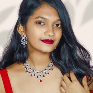 Semi bridal AD jewellery set