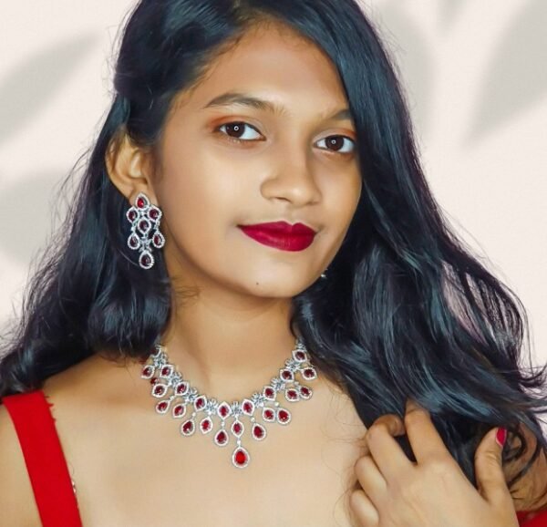 Semi bridal AD jewellery set