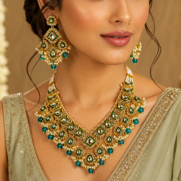 artificial jewellery store near me kundan pearl necklace set