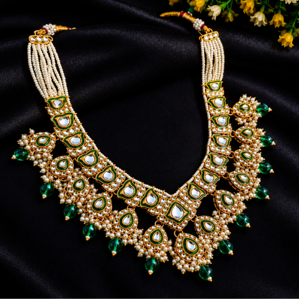 artificial jewellery store near me kundan pearl necklace set