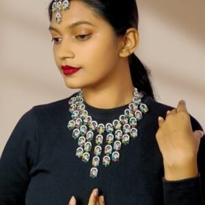 Festive kundan jewellery set