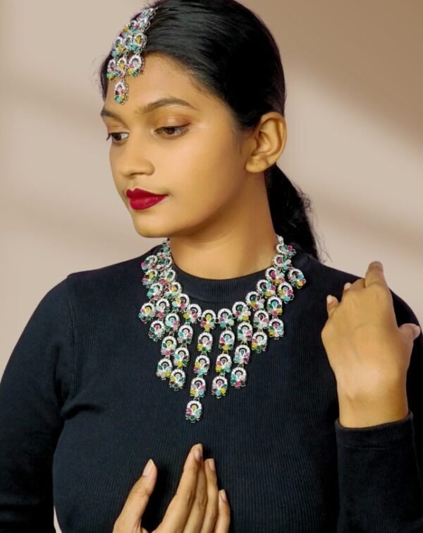 Festive kundan jewellery set