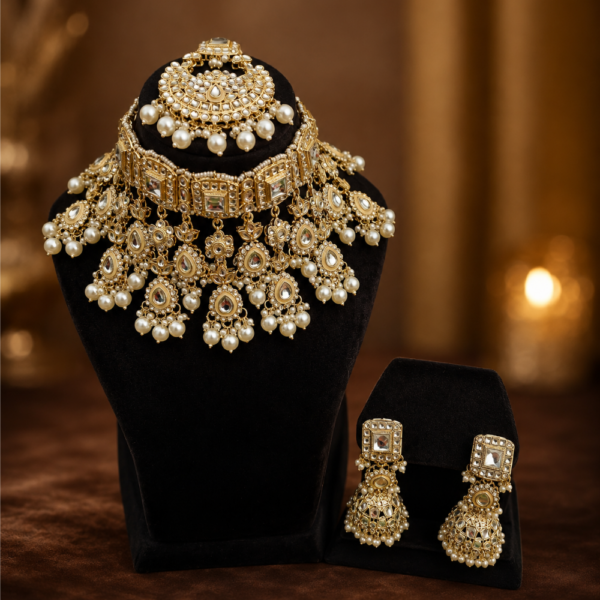 artificial jewellery store near me kundan pearl necklace set