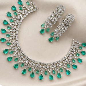 artificial jewellery store near me American Diamond necklace set