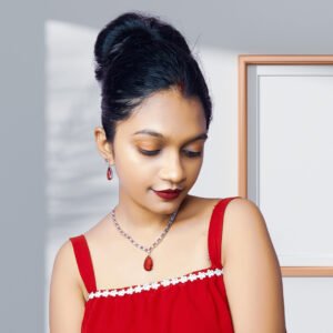 Festive/formal/partywear AD jewellery set