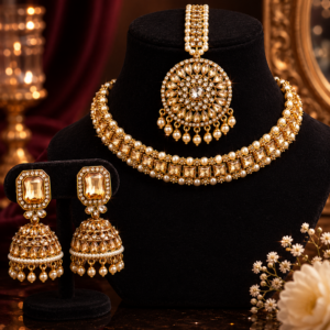 Minimal festival Kundan artificial jewellery