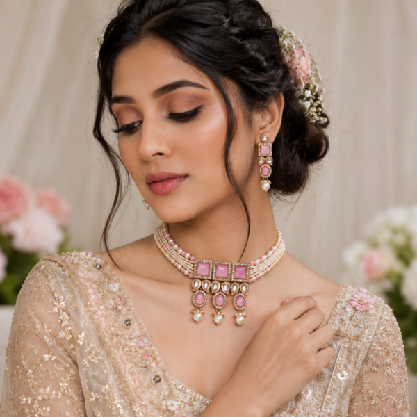 artificial jewellery store near me kundan pearl necklace set