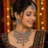 artificial jewellery store near me kundan navratri necklace set