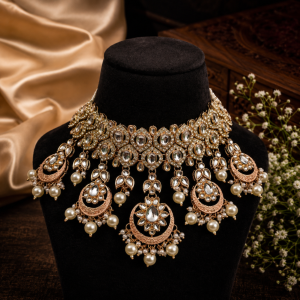 artificial jewellery store near me kundan pearl necklace set