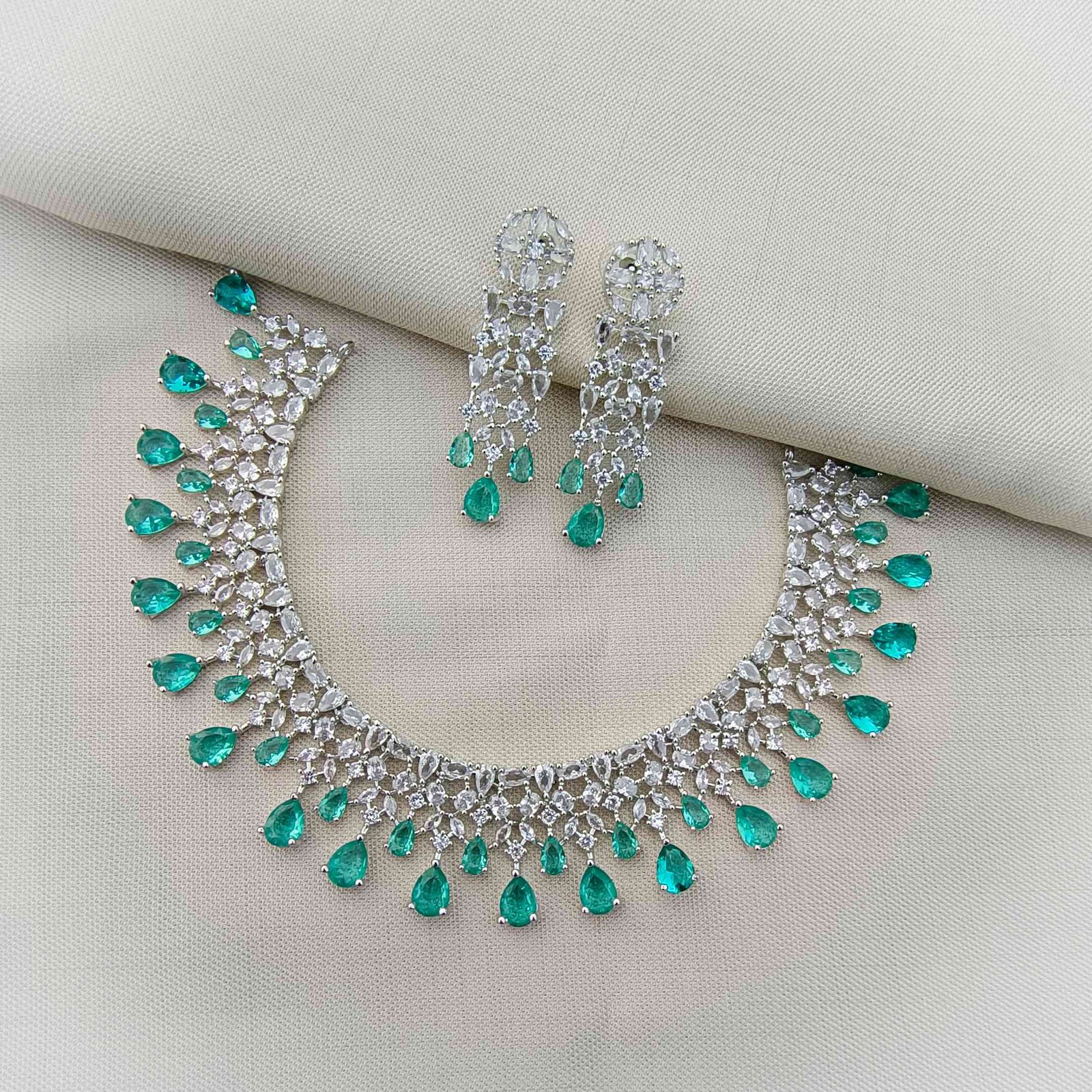 Festive/semi bridal AD jewellery set
