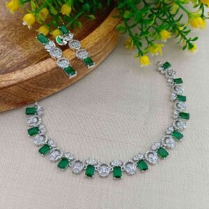 Festive/partywear AD jewellery set