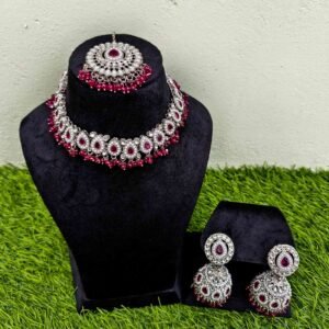 Festive kundan jewellery set