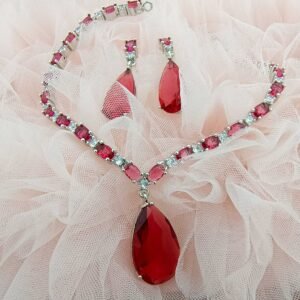 Festive/formal/partywear AD jewellery set