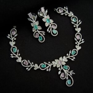 Festive/partywear AD jewellery set